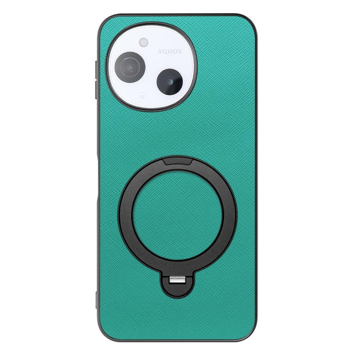 [ LOOF CASUAL MAG-RING Series ] AQUOS sense9 SH-53E SHG14 SH-M2 SH-53F SH-M33 スマホケース 背面 ケース カバー ハードケース マグネット内蔵の薄型多機能リング付 スタンド [ AQUOS sense9 / sense10 ]