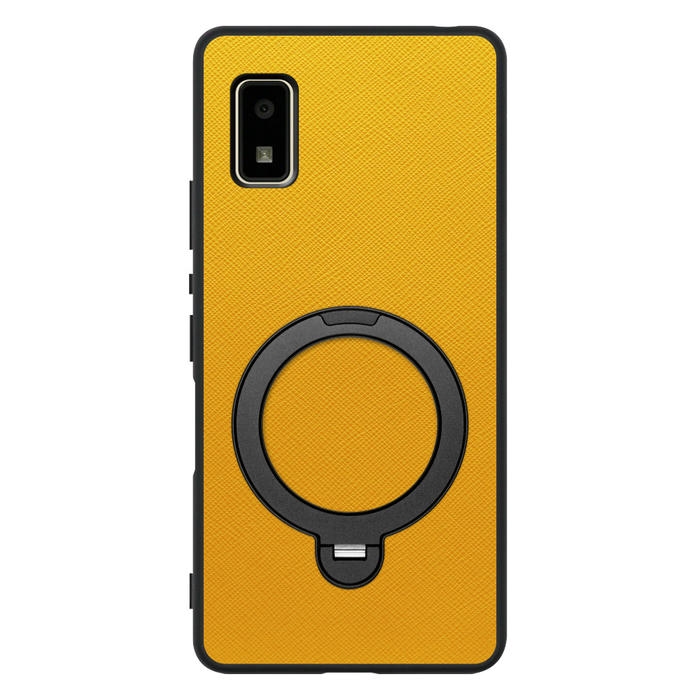[ LOOF CASUAL MAG-RING Series ] AQUOS wish2 / wish  スマホケース 背面 ケース カバー ハードケース マグネット内蔵の薄型多機能リング付 スタンド [ AQUOS wish/wish2 ]