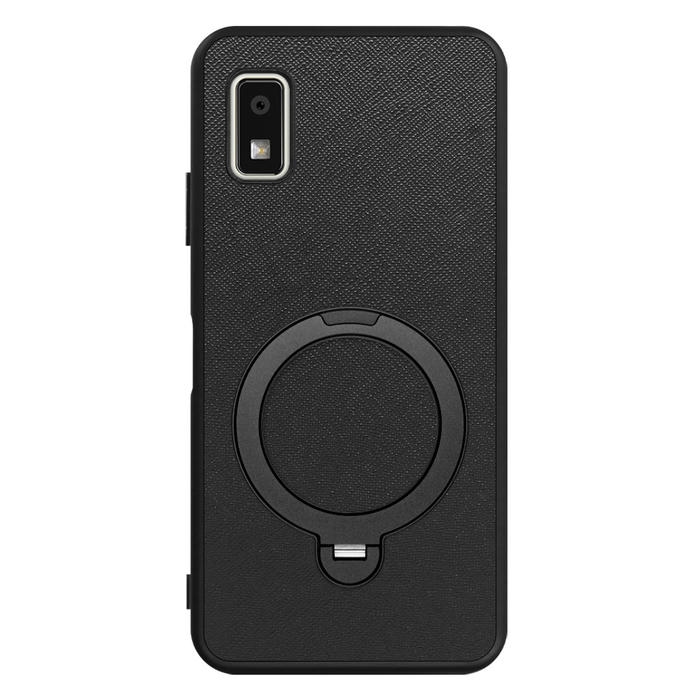 [ LOOF CASUAL MAG-RING Series ] AQUOS wish3 SH-53D / A303SH / A302SH  スマホケース 背面 ケース カバー ハードケース マグネット内蔵の薄型多機能リング付 スタンド [ AQUOS wish3 ]
