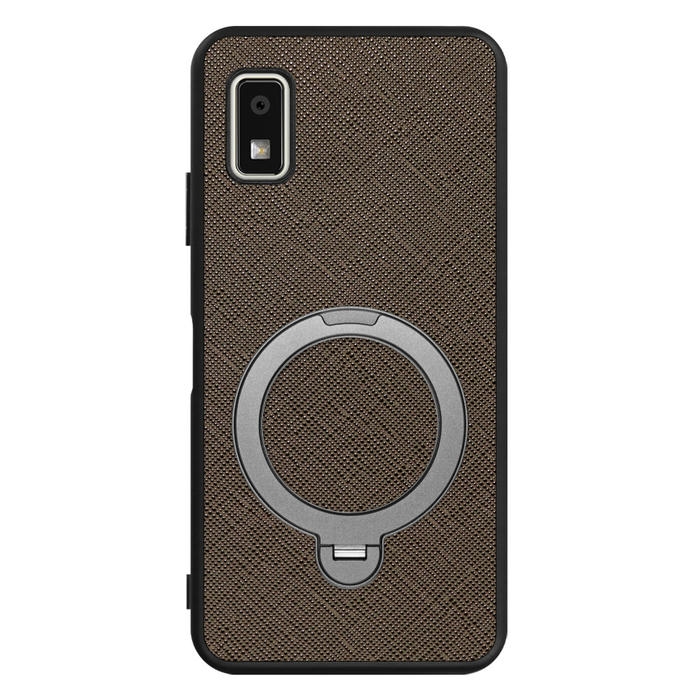 [ LOOF CASUAL MAG-RING Series ] AQUOS wish3 SH-53D / A303SH / A302SH  スマホケース 背面 ケース カバー ハードケース マグネット内蔵の薄型多機能リング付 スタンド [ AQUOS wish3 ]