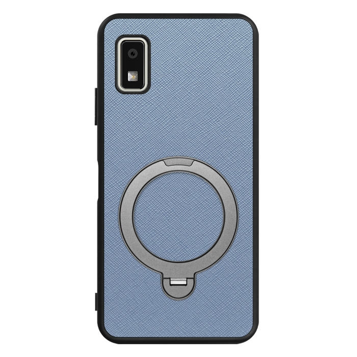 [ LOOF CASUAL MAG-RING Series ] AQUOS wish3 SH-53D / A303SH / A302SH  スマホケース 背面 ケース カバー ハードケース マグネット内蔵の薄型多機能リング付 スタンド [ AQUOS wish3 ]