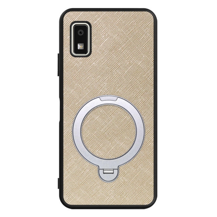 [ LOOF CASUAL MAG-RING Series ] AQUOS wish3 SH-53D / A303SH / A302SH  スマホケース 背面 ケース カバー ハードケース マグネット内蔵の薄型多機能リング付 スタンド [ AQUOS wish3 ]