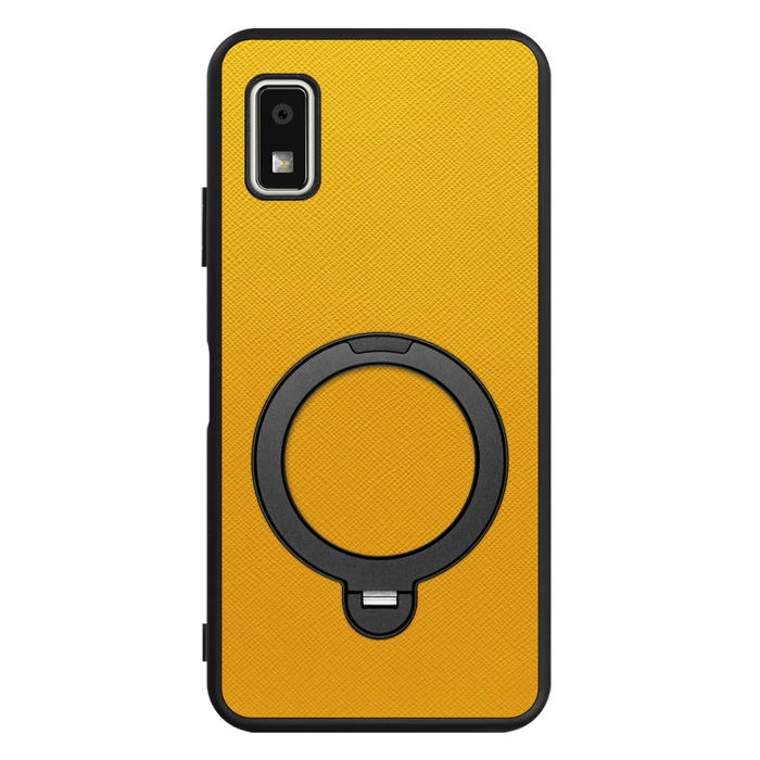 [ LOOF CASUAL MAG-RING Series ] AQUOS wish3 SH-53D / A303SH / A302SH  スマホケース 背面 ケース カバー ハードケース マグネット内蔵の薄型多機能リング付 スタンド [ AQUOS wish3 ]