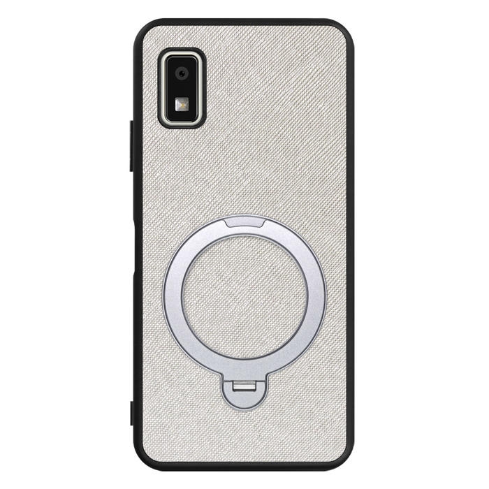 [ LOOF CASUAL MAG-RING Series ] AQUOS wish3 SH-53D / A303SH / A302SH  スマホケース 背面 ケース カバー ハードケース マグネット内蔵の薄型多機能リング付 スタンド [ AQUOS wish3 ]