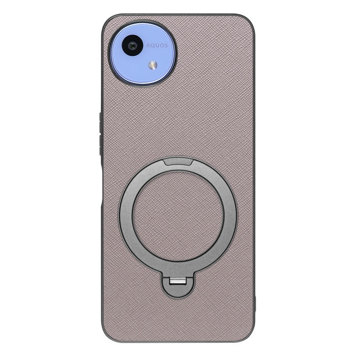[ LOOF CASUAL MAG-RING Series ] AQUOS wish5 アクオス SH-52F スマホケース 背面 ケース カバー ハードケース マグネット内蔵の薄型多機能リング付 スタンド [ AQUOS wish5 ]