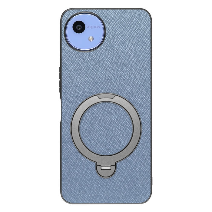 [ LOOF CASUAL MAG-RING Series ] AQUOS wish5 アクオス SH-52F スマホケース 背面 ケース カバー ハードケース マグネット内蔵の薄型多機能リング付 スタンド [ AQUOS wish5 ]