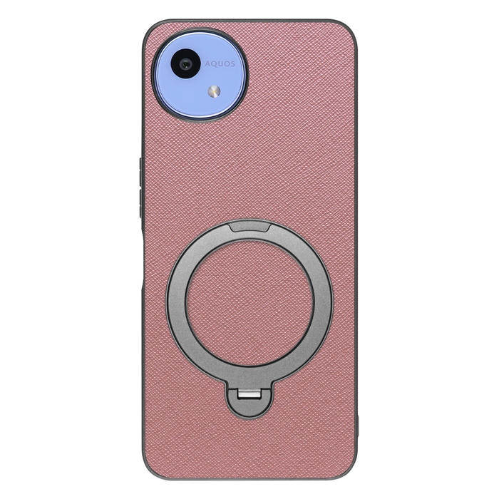 [ LOOF CASUAL MAG-RING Series ] AQUOS wish5 アクオス SH-52F スマホケース 背面 ケース カバー ハードケース マグネット内蔵の薄型多機能リング付 スタンド [ AQUOS wish5 ]