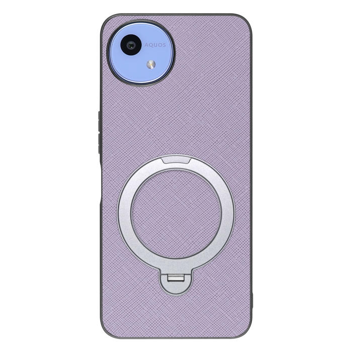 [ LOOF CASUAL MAG-RING Series ] AQUOS wish5 アクオス SH-52F スマホケース 背面 ケース カバー ハードケース マグネット内蔵の薄型多機能リング付 スタンド [ AQUOS wish5 ]