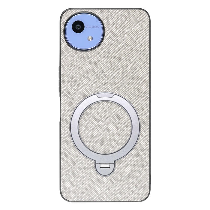 [ LOOF CASUAL MAG-RING Series ] AQUOS wish5 アクオス SH-52F スマホケース 背面 ケース カバー ハードケース マグネット内蔵の薄型多機能リング付 スタンド [ AQUOS wish5 ]