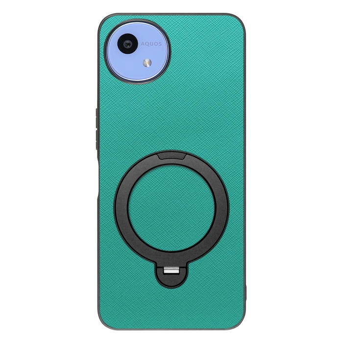[ LOOF CASUAL MAG-RING Series ] AQUOS wish5 アクオス SH-52F スマホケース 背面 ケース カバー ハードケース マグネット内蔵の薄型多機能リング付 スタンド [ AQUOS wish5 ]