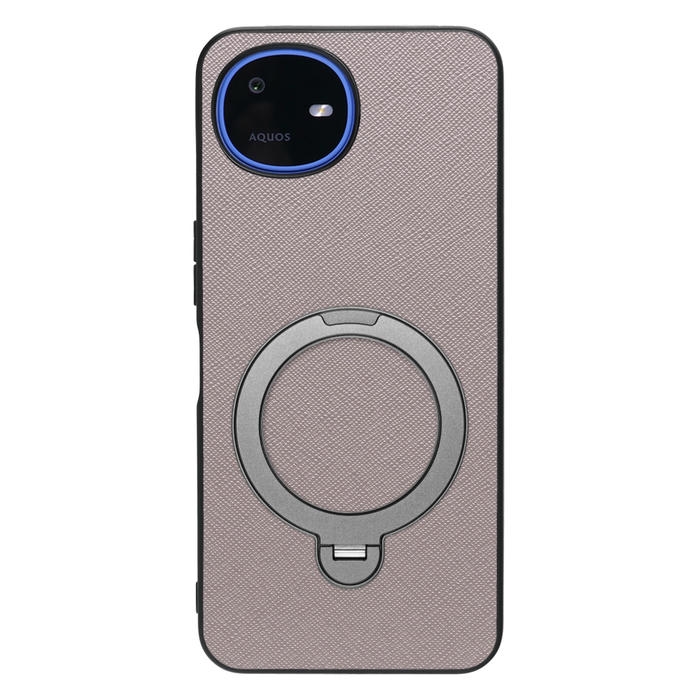 [ LOOF CASUAL MAG-RING Series ] AQUOS wish6 SH-M36 スマホケース 背面 ケース カバー ハードケース マグネット内蔵の薄型多機能リング付 スタンド [ AQUOS wish6 ]