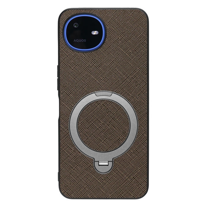 [ LOOF CASUAL MAG-RING Series ] AQUOS wish6 SH-M36 スマホケース 背面 ケース カバー ハードケース マグネット内蔵の薄型多機能リング付 スタンド [ AQUOS wish6 ]