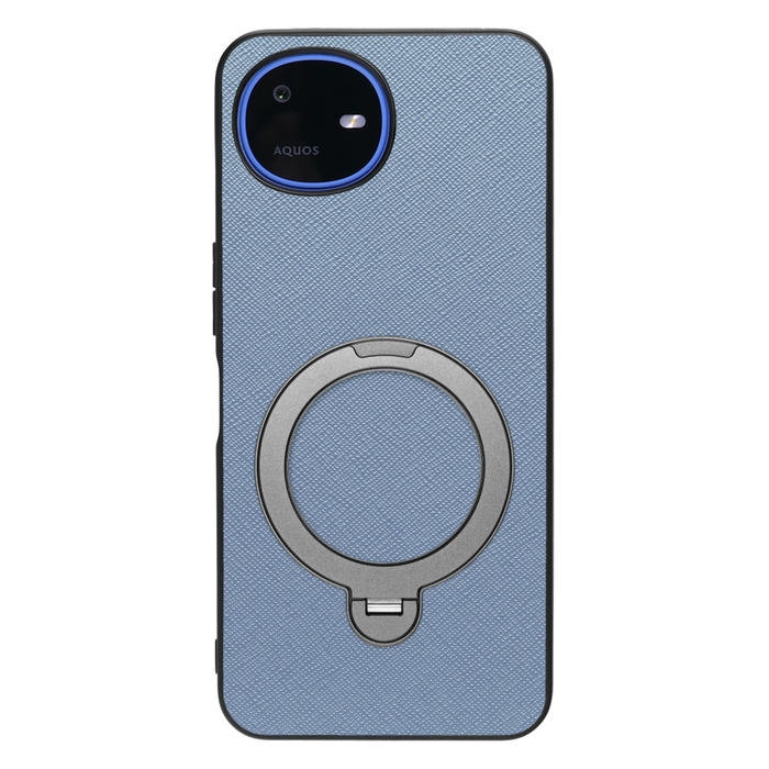 [ LOOF CASUAL MAG-RING Series ] AQUOS wish6 SH-M36 スマホケース 背面 ケース カバー ハードケース マグネット内蔵の薄型多機能リング付 スタンド [ AQUOS wish6 ]