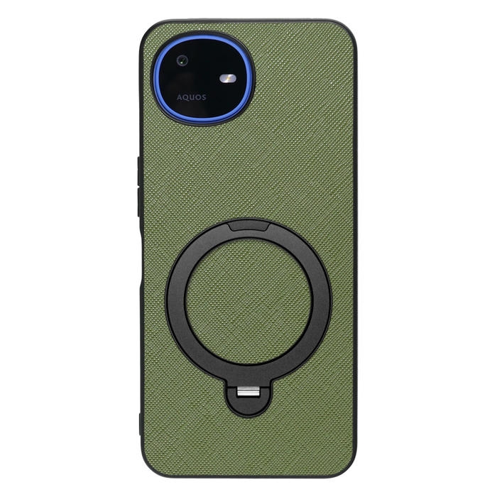 [ LOOF CASUAL MAG-RING Series ] AQUOS wish6 SH-M36 スマホケース 背面 ケース カバー ハードケース マグネット内蔵の薄型多機能リング付 スタンド [ AQUOS wish6 ]