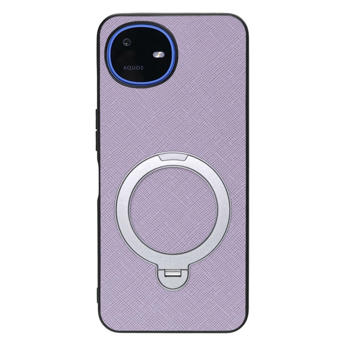 [ LOOF CASUAL MAG-RING Series ] AQUOS wish6 SH-M36 スマホケース 背面 ケース カバー ハードケース マグネット内蔵の薄型多機能リング付 スタンド [ AQUOS wish6 ]