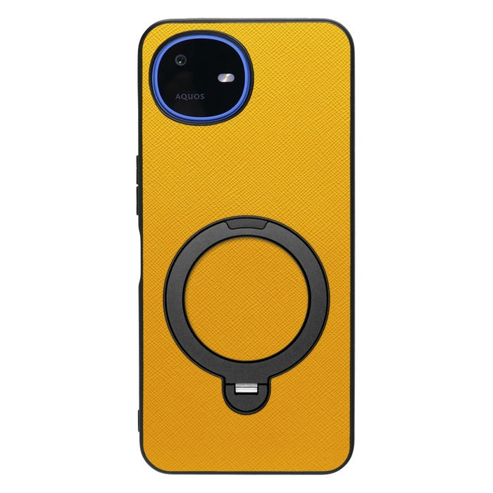 [ LOOF CASUAL MAG-RING Series ] AQUOS wish6 SH-M36 スマホケース 背面 ケース カバー ハードケース マグネット内蔵の薄型多機能リング付 スタンド [ AQUOS wish6 ]