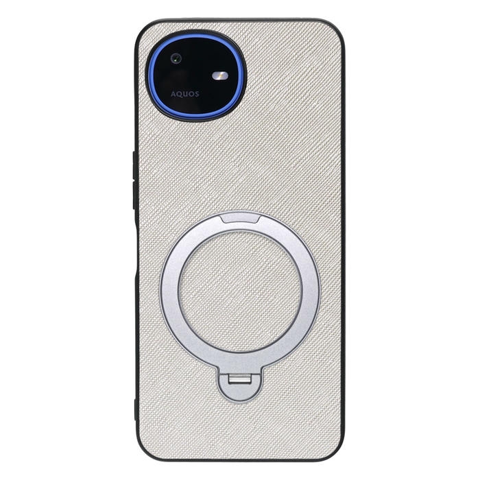 [ LOOF CASUAL MAG-RING Series ] AQUOS wish6 SH-M36 スマホケース 背面 ケース カバー ハードケース マグネット内蔵の薄型多機能リング付 スタンド [ AQUOS wish6 ]