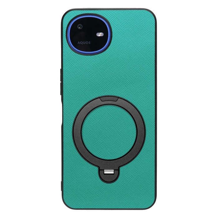 [ LOOF CASUAL MAG-RING Series ] AQUOS wish6 SH-M36 スマホケース 背面 ケース カバー ハードケース マグネット内蔵の薄型多機能リング付 スタンド [ AQUOS wish6 ]