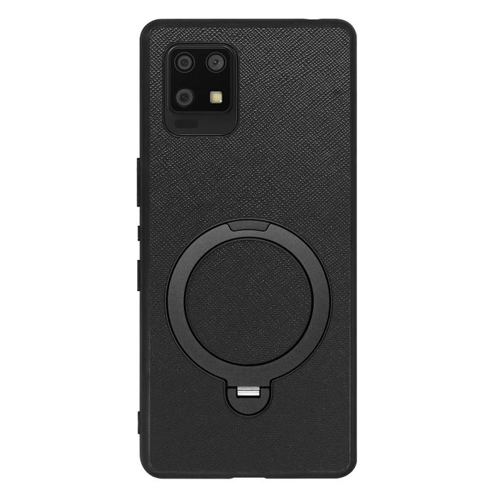 [ LOOF CASUAL MAG-RING Series ] AQUOS zero6 SHG04 zero 6 スマホケース 背面 ケース カバー ハードケース マグネット内蔵の薄型多機能リング付 スタンド [ AQUOS zero6 ]