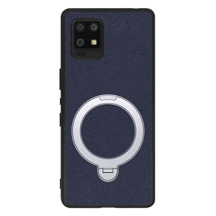 [ LOOF CASUAL MAG-RING Series ] AQUOS zero6 SHG04 zero 6 スマホケース 背面 ケース カバー ハードケース マグネット内蔵の薄型多機能リング付 スタンド [ AQUOS zero6 ]