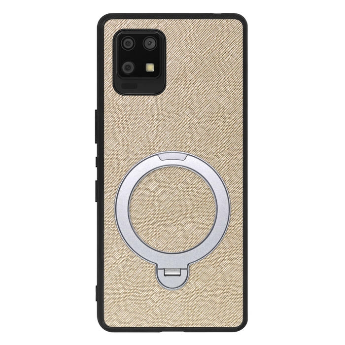 [ LOOF CASUAL MAG-RING Series ] AQUOS zero6 SHG04 zero 6 スマホケース 背面 ケース カバー ハードケース マグネット内蔵の薄型多機能リング付 スタンド [ AQUOS zero6 ]
