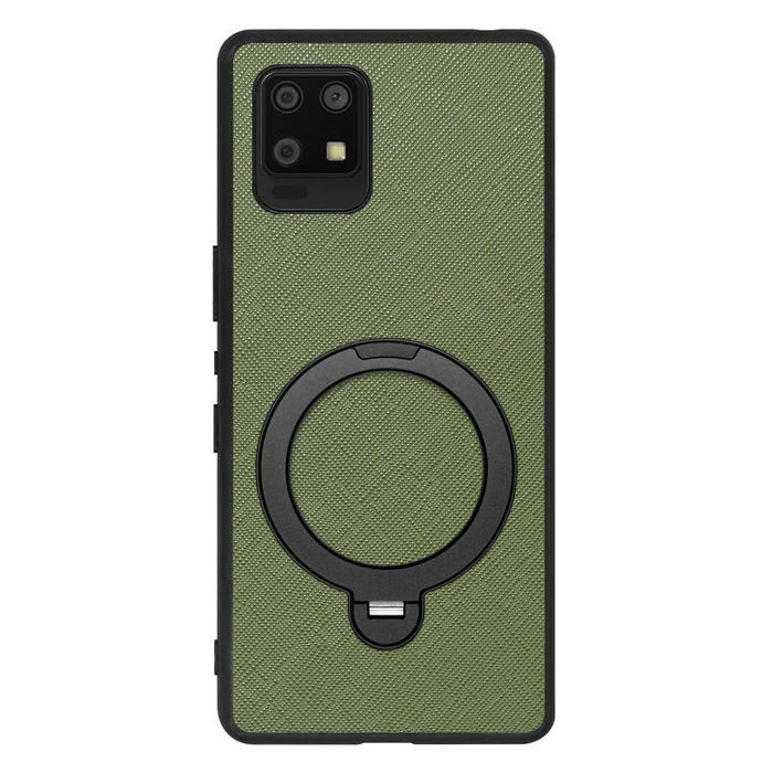 [ LOOF CASUAL MAG-RING Series ] AQUOS zero6 SHG04 zero 6 スマホケース 背面 ケース カバー ハードケース マグネット内蔵の薄型多機能リング付 スタンド [ AQUOS zero6 ]