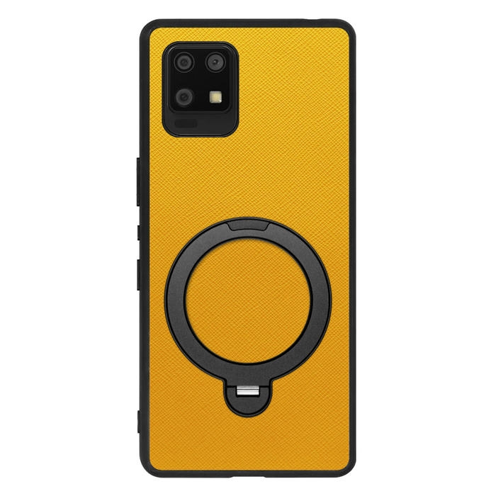 [ LOOF CASUAL MAG-RING Series ] AQUOS zero6 SHG04 zero 6 スマホケース 背面 ケース カバー ハードケース マグネット内蔵の薄型多機能リング付 スタンド [ AQUOS zero6 ]