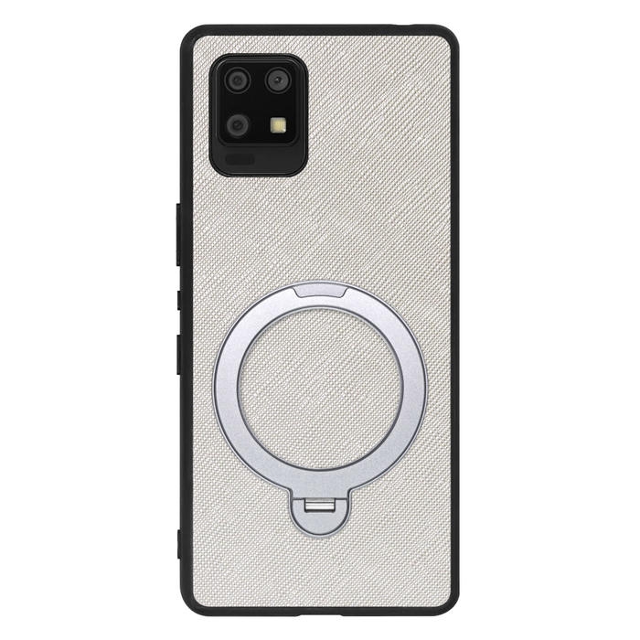 [ LOOF CASUAL MAG-RING Series ] AQUOS zero6 SHG04 zero 6 スマホケース 背面 ケース カバー ハードケース マグネット内蔵の薄型多機能リング付 スタンド [ AQUOS zero6 ]