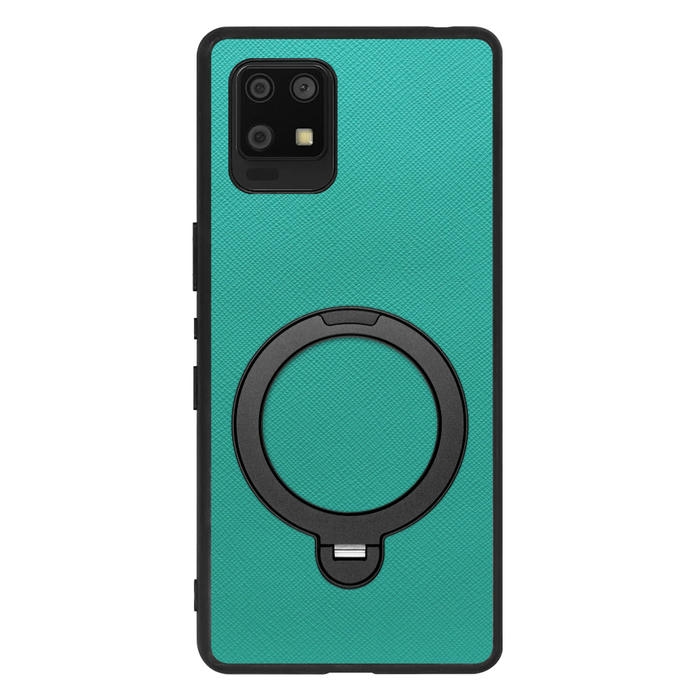 [ LOOF CASUAL MAG-RING Series ] AQUOS zero6 SHG04 zero 6 スマホケース 背面 ケース カバー ハードケース マグネット内蔵の薄型多機能リング付 スタンド [ AQUOS zero6 ]