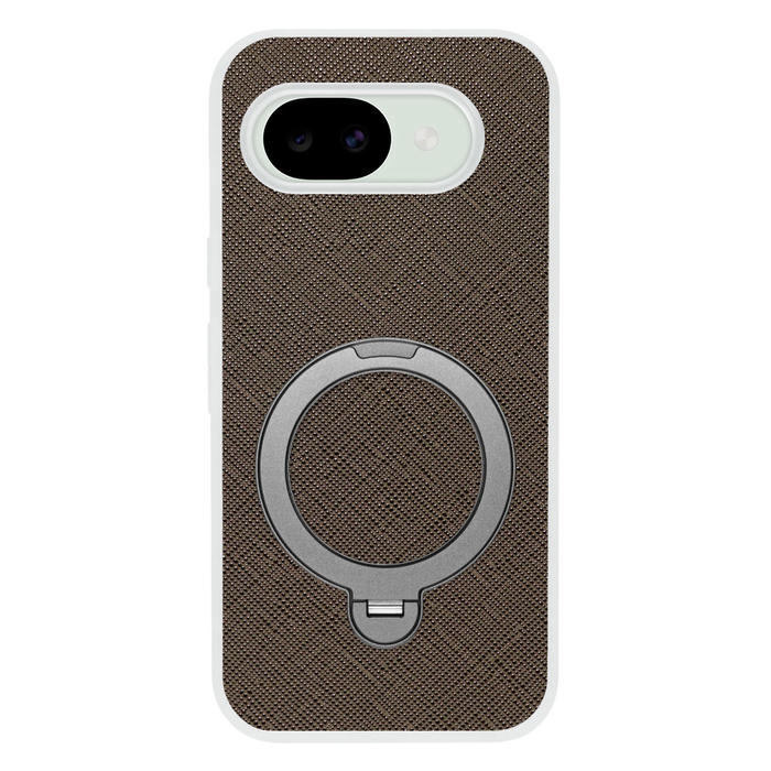 [ LOOF CASUAL MAG-RING Series ] Google Pixel 10a グーグル ピクセル スマホケース 背面 ケース カバー ハードケース マグネット内蔵の薄型多機能リング付 スタンド [ Google Pixel 10a ] クリア仕様