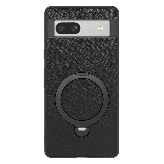 [ LOOF CASUAL MAG-RING Series ] Google Pixel 7a googlepixel7a pixel7a スマホケース 背面 ケース カバー ハードケース マグネット内蔵の薄型多機能リング付 スタンド [ Google Pixel 7a ]