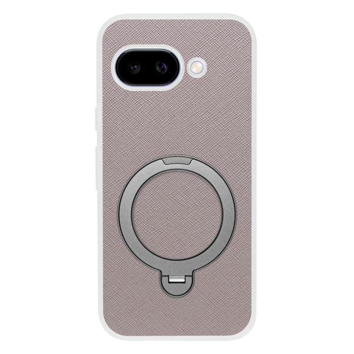 [ LOOF CASUAL MAG-RING Series ] Google Pixel 9a Google Pixel9a ピクセル9a スマホケース 背面 ケース カバー ハードケース マグネット内蔵の薄型多機能リング付 スタンド [ Google Pixel 9a ] クリア仕様