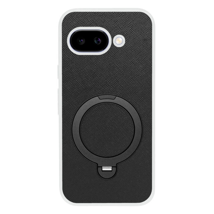 [ LOOF CASUAL MAG-RING Series ] Google Pixel 9a Google Pixel9a ピクセル9a スマホケース 背面 ケース カバー ハードケース マグネット内蔵の薄型多機能リング付 スタンド [ Google Pixel 9a ] クリア仕様