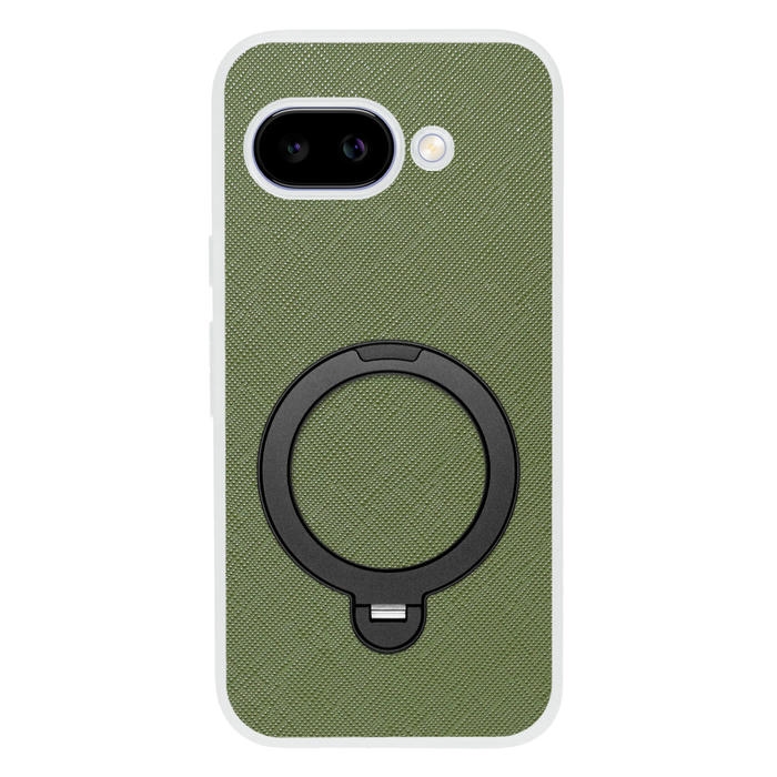 [ LOOF CASUAL MAG-RING Series ] Google Pixel 9a Google Pixel9a ピクセル9a スマホケース 背面 ケース カバー ハードケース マグネット内蔵の薄型多機能リング付 スタンド [ Google Pixel 9a ] クリア仕様