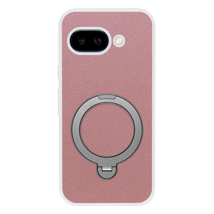 [ LOOF CASUAL MAG-RING Series ] Google Pixel 9a Google Pixel9a ピクセル9a スマホケース 背面 ケース カバー ハードケース マグネット内蔵の薄型多機能リング付 スタンド [ Google Pixel 9a ] クリア仕様
