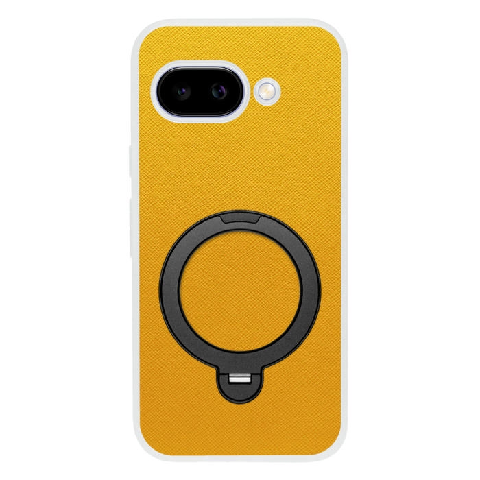 [ LOOF CASUAL MAG-RING Series ] Google Pixel 9a Google Pixel9a ピクセル9a スマホケース 背面 ケース カバー ハードケース マグネット内蔵の薄型多機能リング付 スタンド [ Google Pixel 9a ] クリア仕様