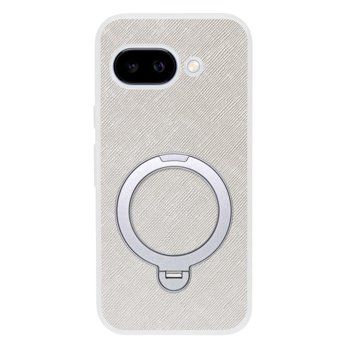 [ LOOF CASUAL MAG-RING Series ] Google Pixel 9a Google Pixel9a ピクセル9a スマホケース 背面 ケース カバー ハードケース マグネット内蔵の薄型多機能リング付 スタンド [ Google Pixel 9a ] クリア仕様