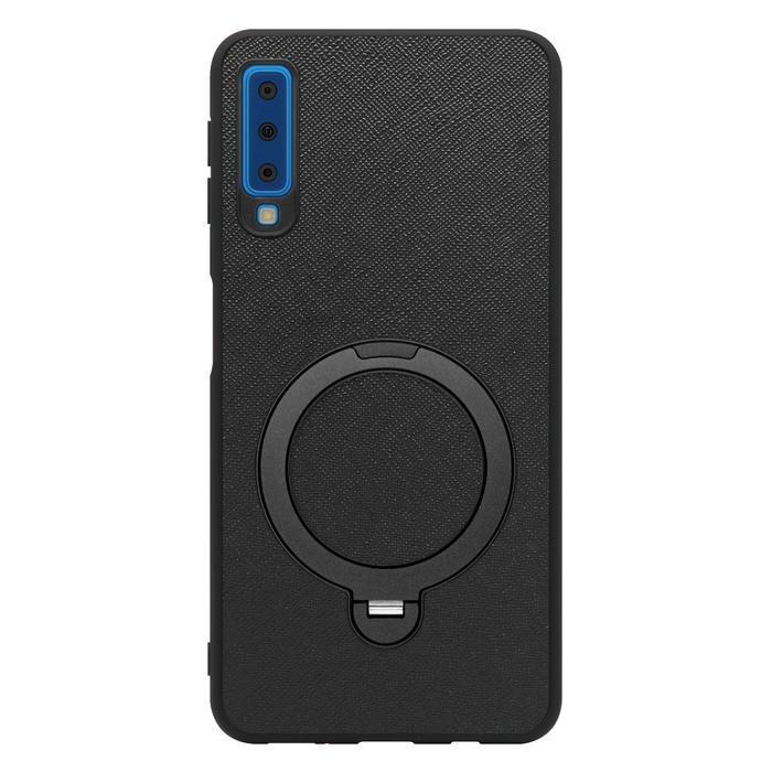 [ LOOF CASUAL MAG-RING Series ] Galaxy A7 SM-A750C galaxya7 スマホケース 背面 ケース カバー ハードケース マグネット内蔵の薄型多機能リング付 スタンド [ Galaxy A7 ]
