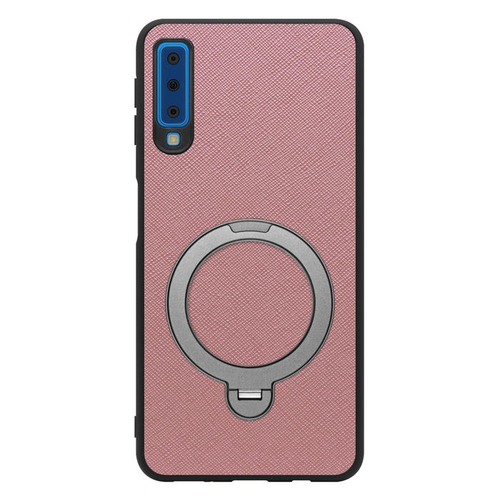 [ LOOF CASUAL MAG-RING Series ] Galaxy A7 SM-A750C galaxya7 スマホケース 背面 ケース カバー ハードケース マグネット内蔵の薄型多機能リング付 スタンド [ Galaxy A7 ]