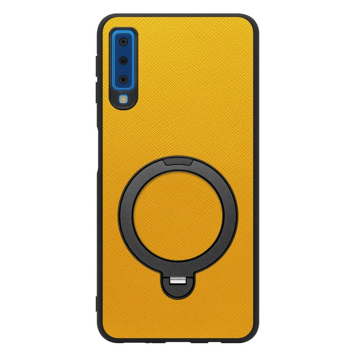 [ LOOF CASUAL MAG-RING Series ] Galaxy A7 SM-A750C galaxya7 スマホケース 背面 ケース カバー ハードケース マグネット内蔵の薄型多機能リング付 スタンド [ Galaxy A7 ]