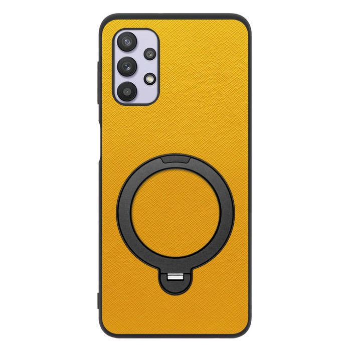 [ LOOF CASUAL MAG-RING Series ] Galaxy A32 5G SCG08 a325g スマホケース 背面 ケース カバー ハードケース マグネット内蔵の薄型多機能リング付 スタンド [ Galaxy A32 5G ]