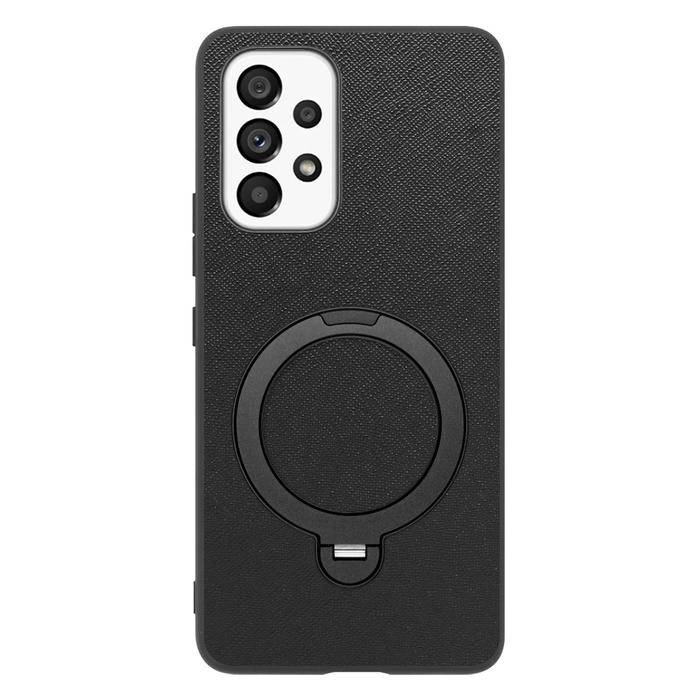 [ LOOF CASUAL MAG-RING Series ] Galaxy A53 5G SC-53C / SCG15 a535g スマホケース 背面 ケース カバー ハードケース マグネット内蔵の薄型多機能リング付 スタンド [ Galaxy A53 5G ]
