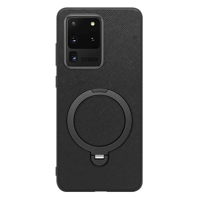 [ LOOF CASUAL MAG-RING Series ] Galaxy S20 Ultra s20ultra スマホケース 背面 ケース カバー ハードケース マグネット内蔵の薄型多機能リング付 スタンド [ Galaxy S20 Ultra 5G ]