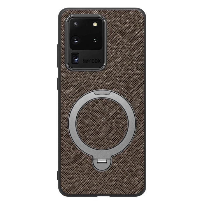 [ LOOF CASUAL MAG-RING Series ] Galaxy S20 Ultra s20ultra スマホケース 背面 ケース カバー ハードケース マグネット内蔵の薄型多機能リング付 スタンド [ Galaxy S20 Ultra 5G ]