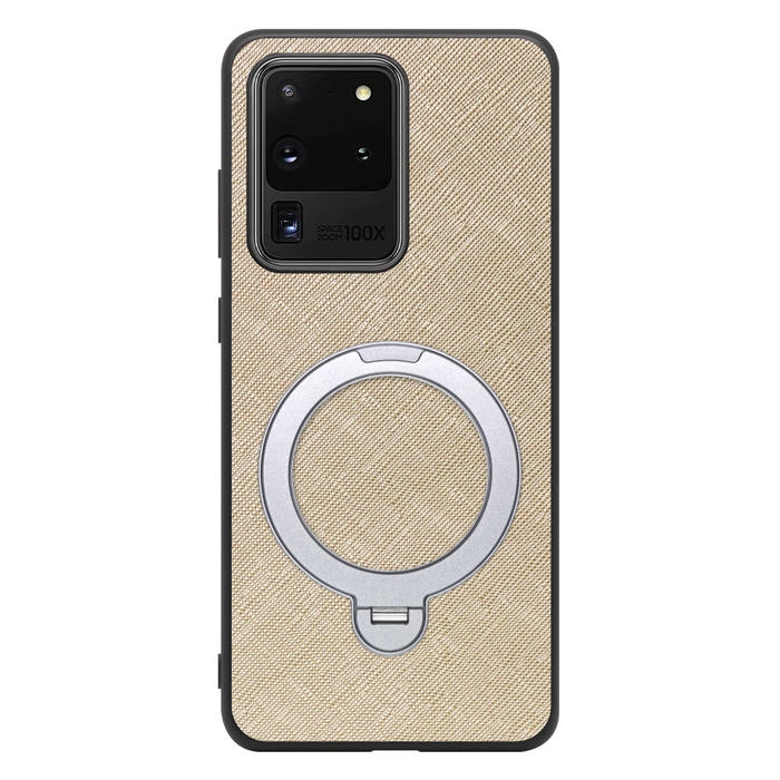 [ LOOF CASUAL MAG-RING Series ] Galaxy S20 Ultra s20ultra スマホケース 背面 ケース カバー ハードケース マグネット内蔵の薄型多機能リング付 スタンド [ Galaxy S20 Ultra 5G ]