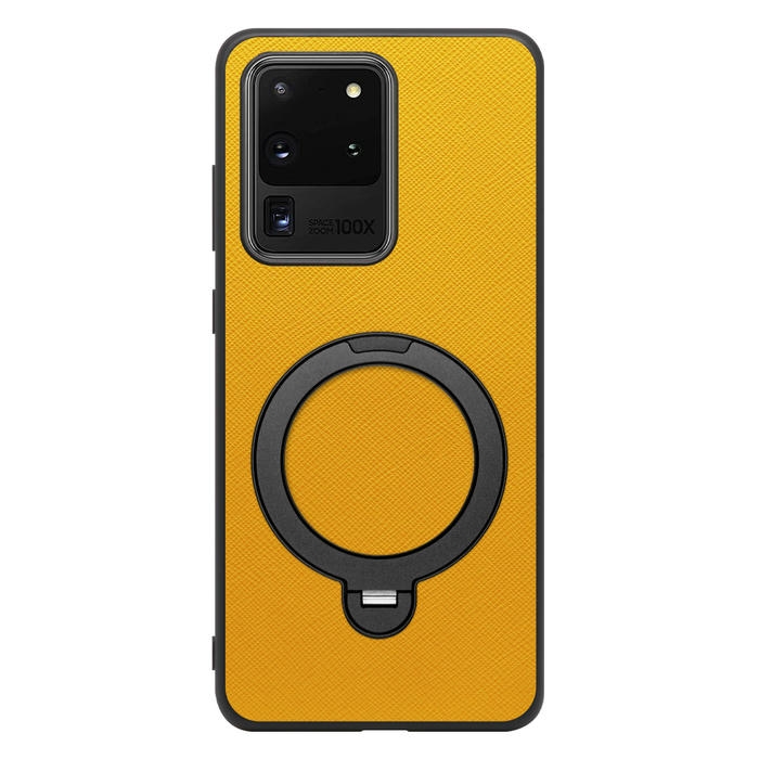 [ LOOF CASUAL MAG-RING Series ] Galaxy S20 Ultra s20ultra スマホケース 背面 ケース カバー ハードケース マグネット内蔵の薄型多機能リング付 スタンド [ Galaxy S20 Ultra 5G ]