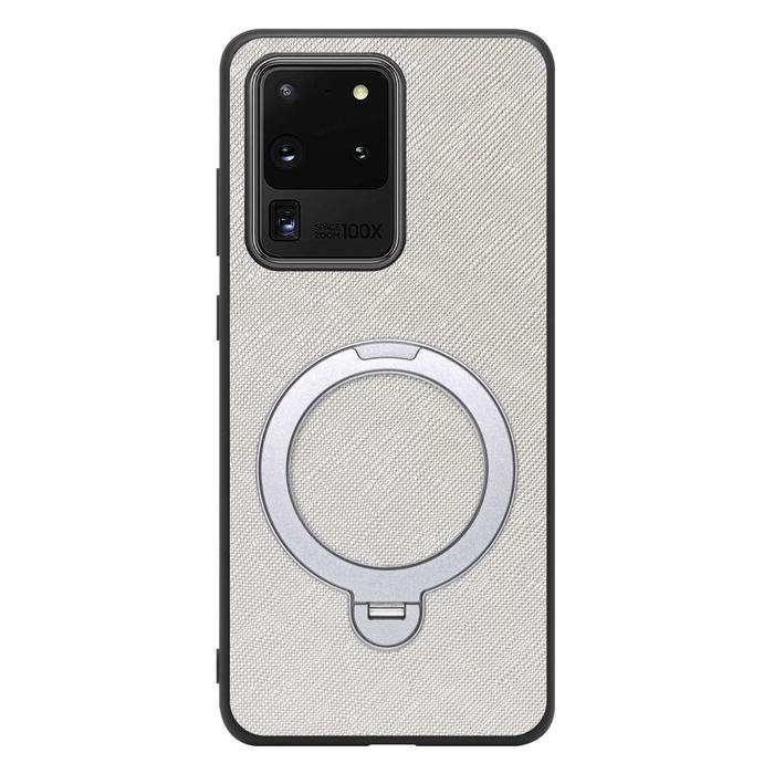 [ LOOF CASUAL MAG-RING Series ] Galaxy S20 Ultra s20ultra スマホケース 背面 ケース カバー ハードケース マグネット内蔵の薄型多機能リング付 スタンド [ Galaxy S20 Ultra 5G ]
