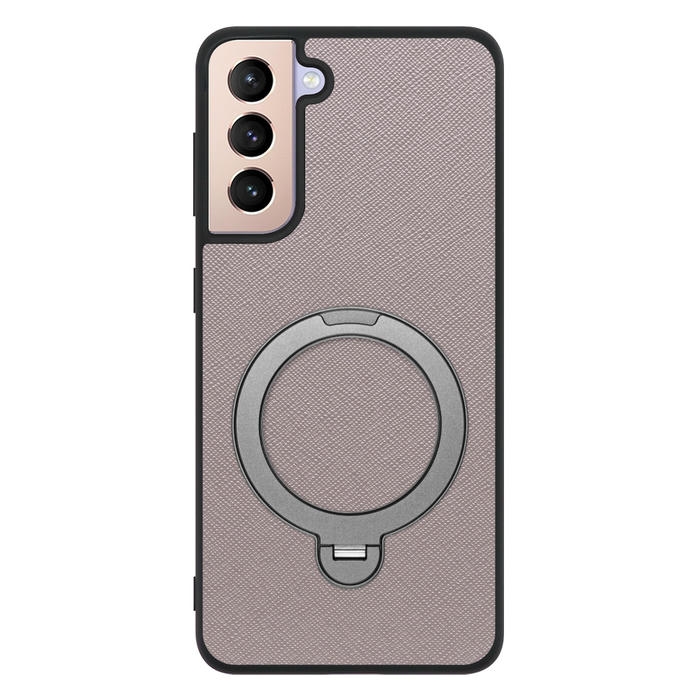 [ LOOF CASUAL MAG-RING Series ] Galaxy S21 5G SC-51B / SCG09 s215g スマホケース 背面 ケース カバー ハードケース マグネット内蔵の薄型多機能リング付 スタンド [ Galaxy S21 5G ]
