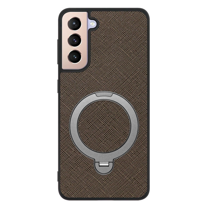 [ LOOF CASUAL MAG-RING Series ] Galaxy S21 5G SC-51B / SCG09 s215g スマホケース 背面 ケース カバー ハードケース マグネット内蔵の薄型多機能リング付 スタンド [ Galaxy S21 5G ]