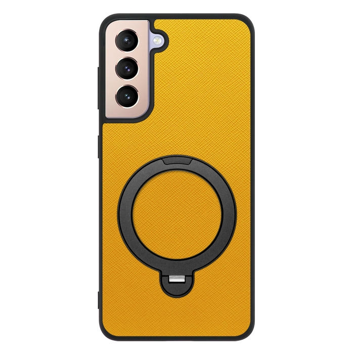[ LOOF CASUAL MAG-RING Series ] Galaxy S21 5G SC-51B / SCG09 s215g スマホケース 背面 ケース カバー ハードケース マグネット内蔵の薄型多機能リング付 スタンド [ Galaxy S21 5G ]